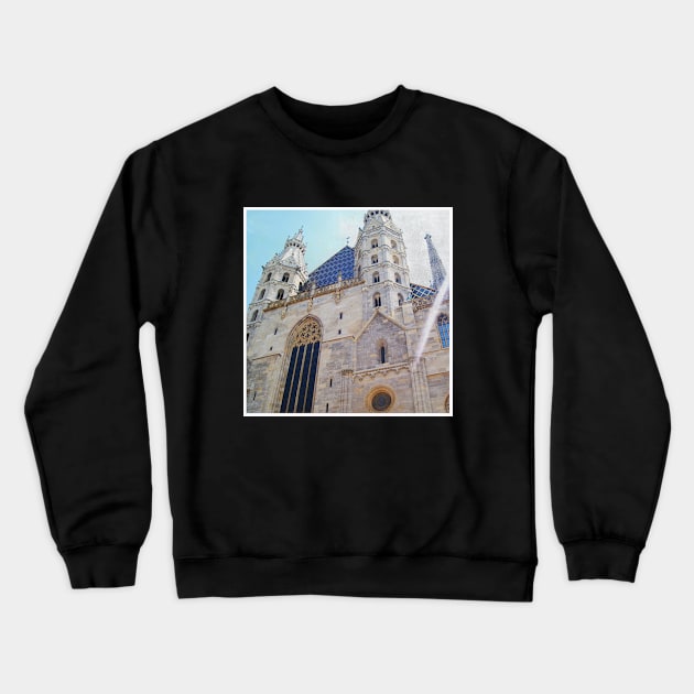 Beautiful Vintage Photography from Vienna Austria Europe Streets of Vienna Discover new places Travel the world Crewneck Sweatshirt by BoogieCreates